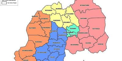 Ruanda haritası iller